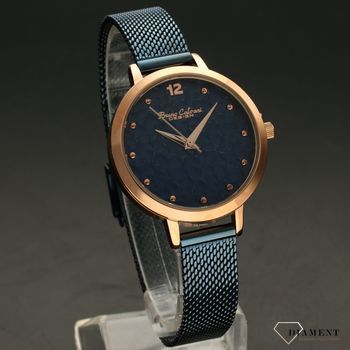 Zegarek damski BRUNO CALVANI BC2532 Niebieski. Zegarek damski Bruno Calvani w niebieskiej kolorystyce. Zegarek damski z niebieską tarczą. Świetny dodatek w postaci zegarka. Idealny pomysł na prezent (2).jpg